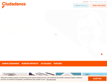 Tablet Screenshot of ciudadanos-cs.org