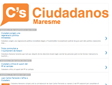 Tablet Screenshot of maresme.centre.ciudadanos-cs.org